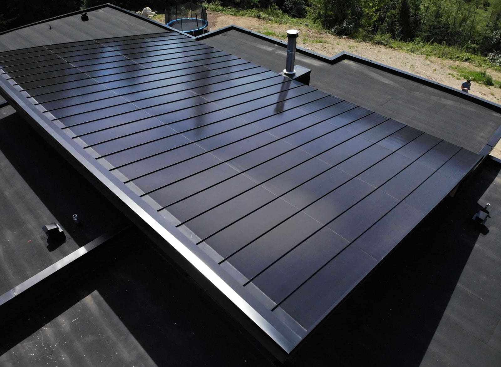 Close-up detail of Ardra integrated solar panels